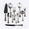 Reed & Barton "Francis I" Pattern Sterling Silver Flatware Service, Massachusetts, 20th century, eight forks, ten salad forks, eight so