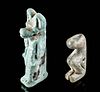 Lot of 2 Egyptian Stone & Faience Amulets