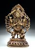 19th C. Indian Brass Deity - Goddess Durga