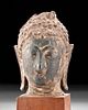 16th C. Thai Bronze Buddha Head