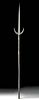 17th C. Italian Steel Trident Spear / Spetum Wood Staff