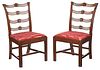 Pair Philadelphia Chippendale Mahogany Side Chairs