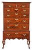 American Chippendale Walnut Chest on Frame