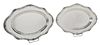 Pair of Oval Sterling Trays