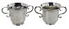 Two 18th Century English Silver Two Handled Cups