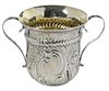 George III English Silver Porringer Cup