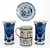 Lot of Four Dutch and English Delft Table Items
