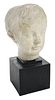 Roman Sculptural Head of a Boy