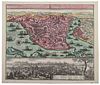 Seutter - Plan of Istanbul, circa 1740