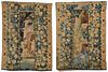 Two Verdure Tapestry Panel Fragments
