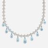 Tiffany & Co., Diamond and aquamarine 'Crochet Lace' necklace