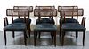 Edward Wormley for Dunbar Caned Dining Chairs, 6