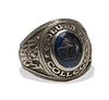 Columbia College Ring 1968, 10K White Gold
