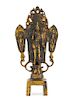 * A Gilt Bronze Figural Group Height 9 1/4 inches.