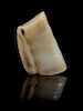 * A Carved Jade Toggle Length 2 3/8 inches.