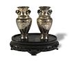 Pair of Chinese Silver Vases, Republic