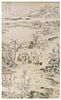 * Attributed to Shangguan Zhou, (1665-circa 1750), Scholars in Riverscape Scene