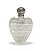 Heart-Form Glass Flask with English Sterling Cap