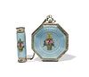 Sterling and Guilloche Enamel Tango Compact