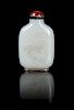 * A Celadon Jade Snuff Bottle Height 3 1/4 inches.