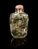 * A Rock Crystal Snuff Bottle Height 2 1/2 inches.