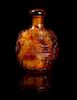 * An Amber Snuff Bottle Height 2 7/8 inches.