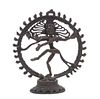 * An Indian Bronze Figure of Shiva Nataraja Height 10 1/2 inches.