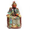 Large Chinese porcelain figure of emperor