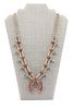 GIA Mid Century Native American Squash Blossom Necklace