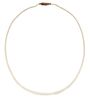 A CERTIFIED NATURAL SALTWATER PEARL NECKLACE, the graduated
