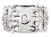 A LIBERTY & CO, CYMRIC SILVER AND BUTTON PEARL BUCKLE, the 