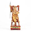 19th c. Chinese Wood Carved Guardian Figure