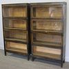 Pair of 5 Stack Barrister Bookcases.