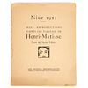 Henri Matisse "Nice 1921" 1922