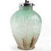 WMF Ikora Germany Deco Art Glass & Metal Lamp