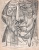 John Ulbricht, Portrait of a Man, Graphite Drawing 1949 