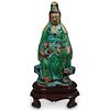 Ming Dynasty Shiwan Ware Guan Yin Sculpture