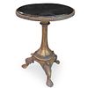 Gilt Metal and Marble Top Side Table
