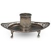 Antique English Sterling Silver Inkwell