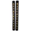 (2 Pc) Chinese Carved Lacquered Bamboo Wall Ornaments