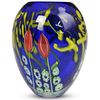 Decorative Reverse Painted Murano Vase