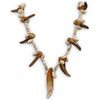 Vintage Native American Bear Claw & Shell Necklace