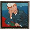 Vicki Finnk (USA, b. 1954) Van Gogh Style Oil on Canvas