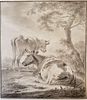 JOHANNES JANSON, Ambon 1729-1784 Leiden, "Cattle Under a Tree" - Courtesy Decouvert