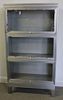 Midcentury Industrial Steel Barristers Bookcase.