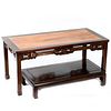 Two Chinese Hardwood Low Tables