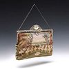 AN EXCEPTIONAL PETTIPOINT PURSE WITH HAND ENGRAVED FRAME