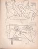 Figures, Ink on Paper, John Ulbricht, 1940's
