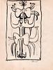 John Ulbricht, Abstract Figure, Ink on paper, 1940's