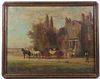 Oil, A. Wordsworth Thompson, Carriage and Mansion